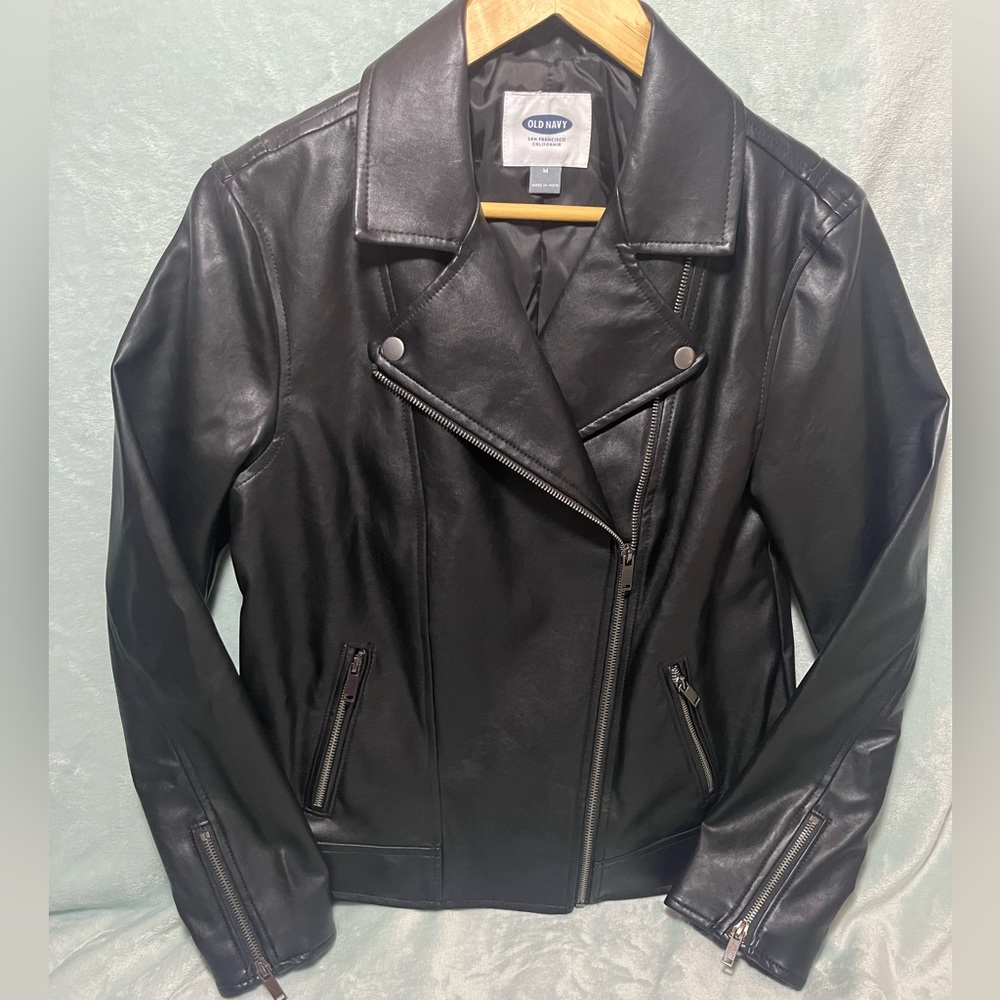 Old Navy Faux Leather Moto Jacket